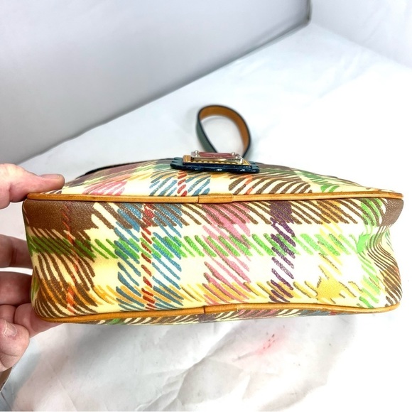 DOONEY & BOURKE Cute Preppy Plaid Mini shoulder bag w/ lovely gingham pattern! - Picture 6 of 16